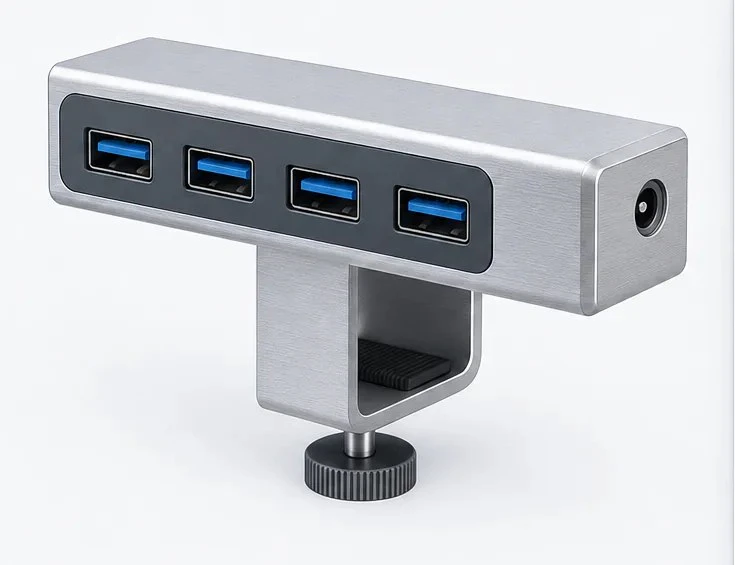 Zaklipek — hub USB na klips 1